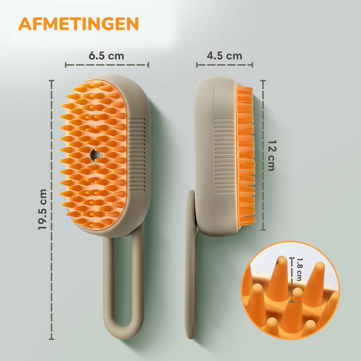 PetMeet® - Luxe Kattenborstel - Katten stoomborstel - Kattenkam met Massagefunctie